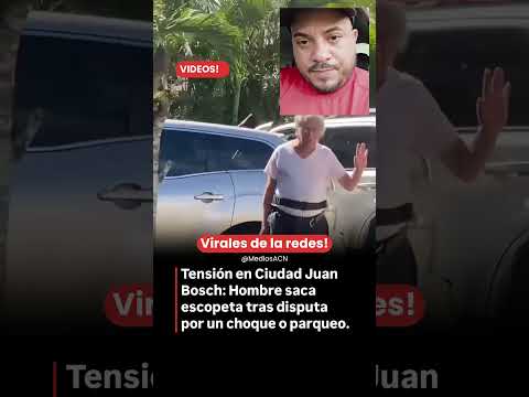 Tensión en Ciudad Juan Bosch: Hombre saca escopeta tras disputa por un choque