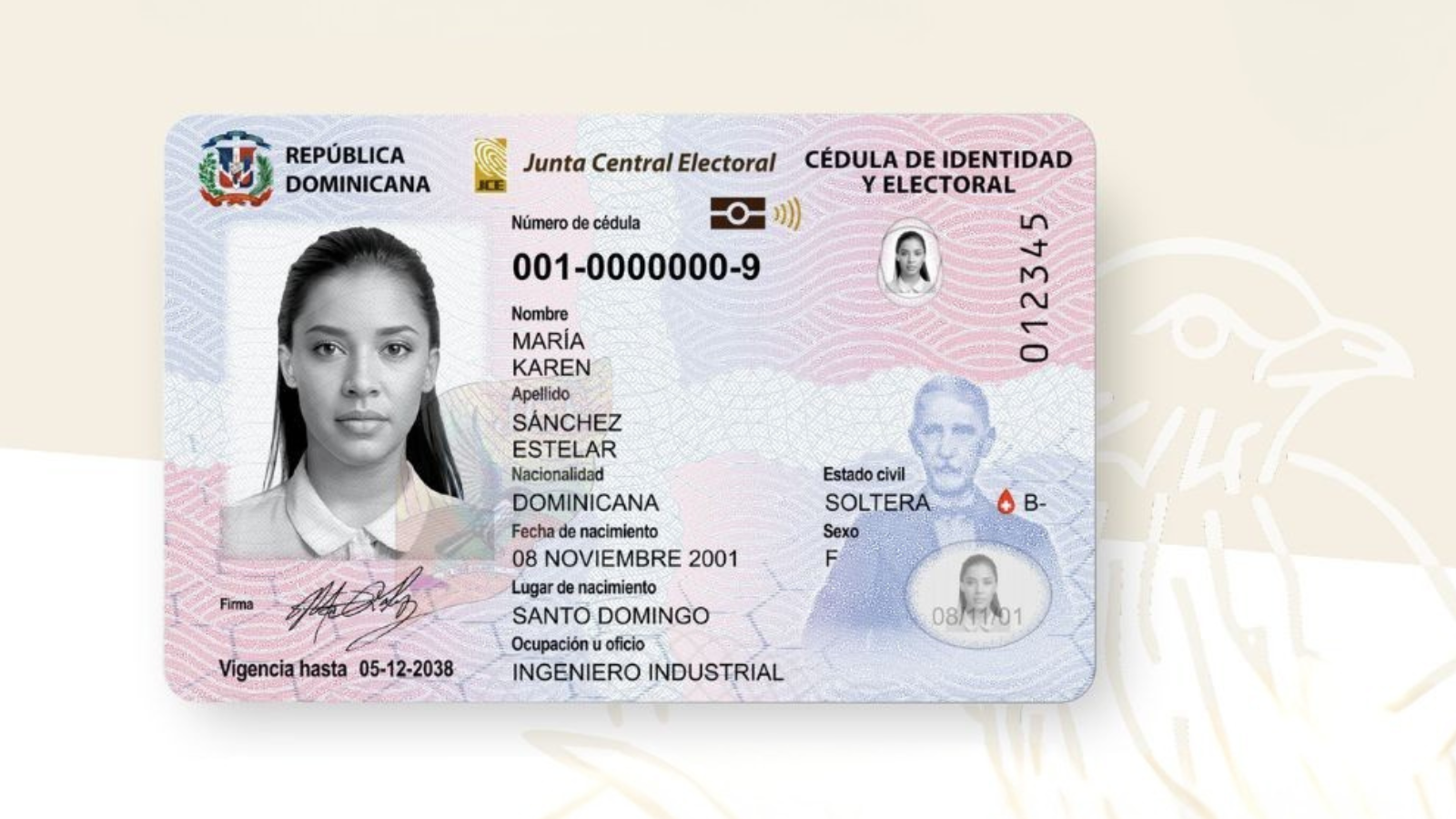 Nueva cédula de identidad y electoral